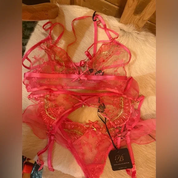 HONEY BIRDETTE MEIKA CANDY PINK NWT SMALL SET! - Picture 7 of 10